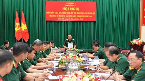 Quân khu đẩy nhanh tiến độ chuyển đổi số, thực hiện Đề án 06