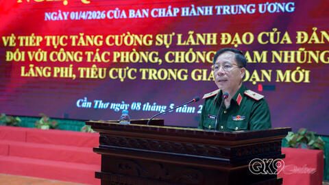 Đảng ủy Cục Chính trị Quân khu 9 học tập, quán triệt Nghị quyết Hội nghị lần thứ hai, Ban Chấp hành Trung ương Đảng khóa XIV