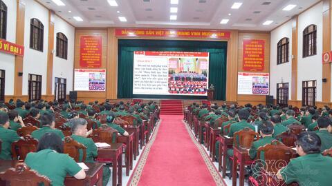 Đảng ủy Quân khu 9 nghiên cứu, học tập Nghị quyết Hội nghị lần thứ ba Ban Chấp hành Trung ương Đảng khóa XIV