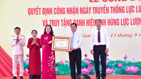 Tỉnh An Giang công bố Ngày truyền thống LLVT tỉnh và truy tặng danh hiệu Anh hùng LLVT nhân dân