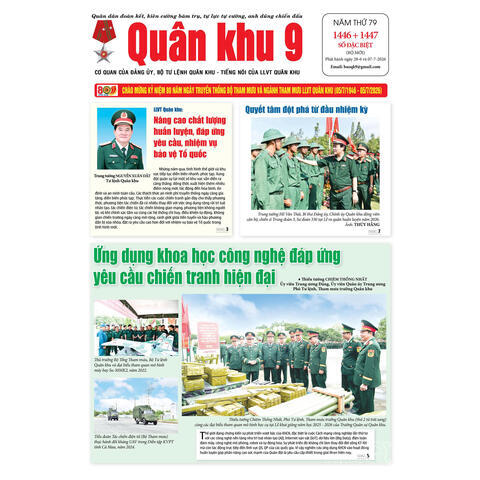 Số đặc biệt chào mừng Kỷ niệm 80 năm Ngành Tham mưu và Bộ Tham mưu Quân khu