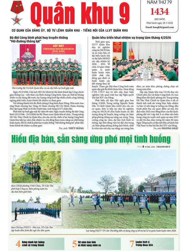 Báo in số 1434 ra ngày 28/3/2026